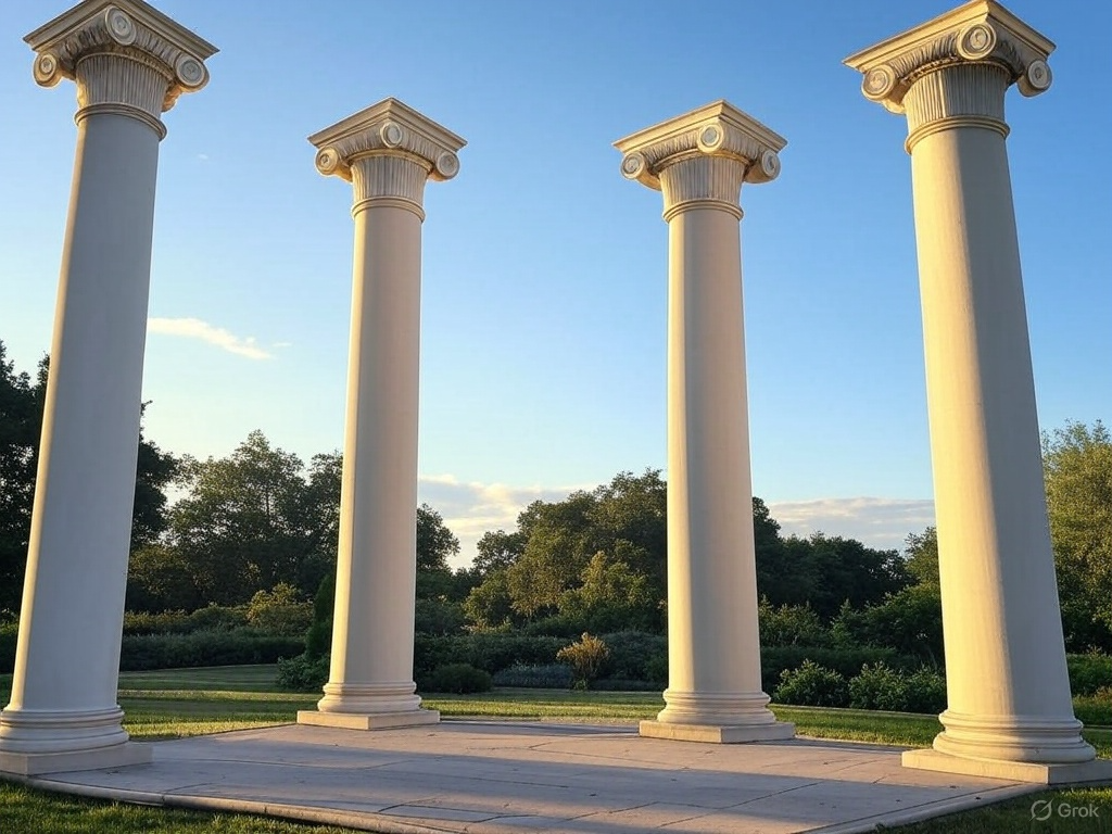 4 pillars Blank Meme Template