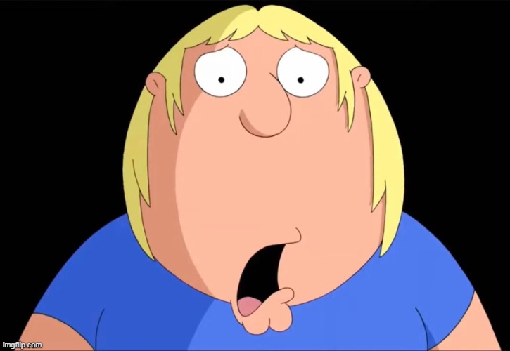 when you say diabolical requests as a joke and bro deadass does it | image tagged in shocked chris griffin | made w/ Imgflip meme maker