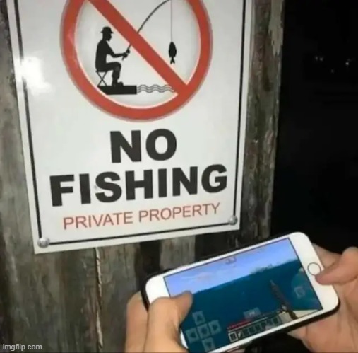 no fishing | image tagged in meme,memes,funny,fishing,minecraft,gyatt | made w/ Imgflip meme maker