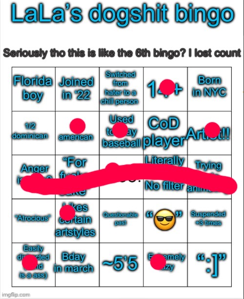 Gm | image tagged in lala s bingo v6 i think idk | made w/ Imgflip meme maker