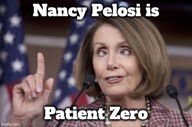 Nancy pelosi | Nancy Pelosi is Patient Zero | image tagged in nancy pelosi | made w/ Imgflip meme maker