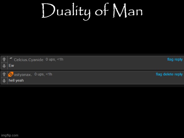 HOP ON THE BANDWAGON | Duality of Man | made w/ Imgflip meme maker