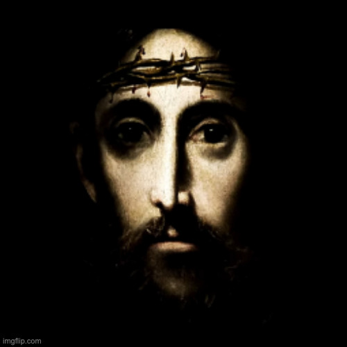 creepy ass Jesus stare | made w/ Imgflip meme maker