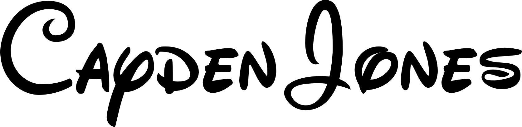 Cayden Jones Wordmark (1973-) Blank Meme Template