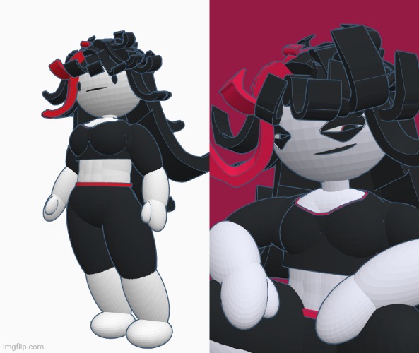 First and final design for TFE Claire | made w/ Imgflip meme maker