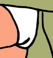 Madellaine's White Underwear Meme Template