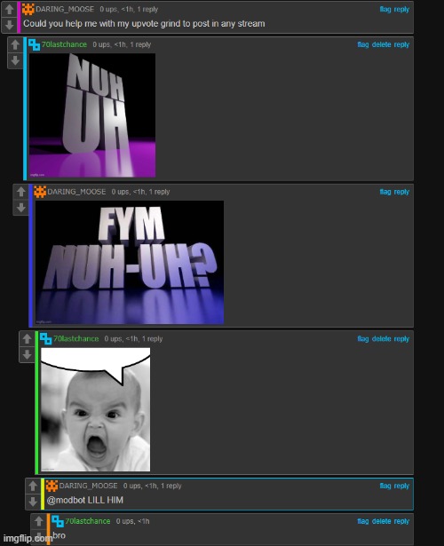 bros mad that i didnt upvote | made w/ Imgflip meme maker