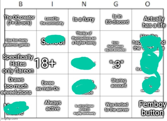 I'm sorry, where the peck did the higher being square even come from? | image tagged in es bingo board | made w/ Imgflip meme maker