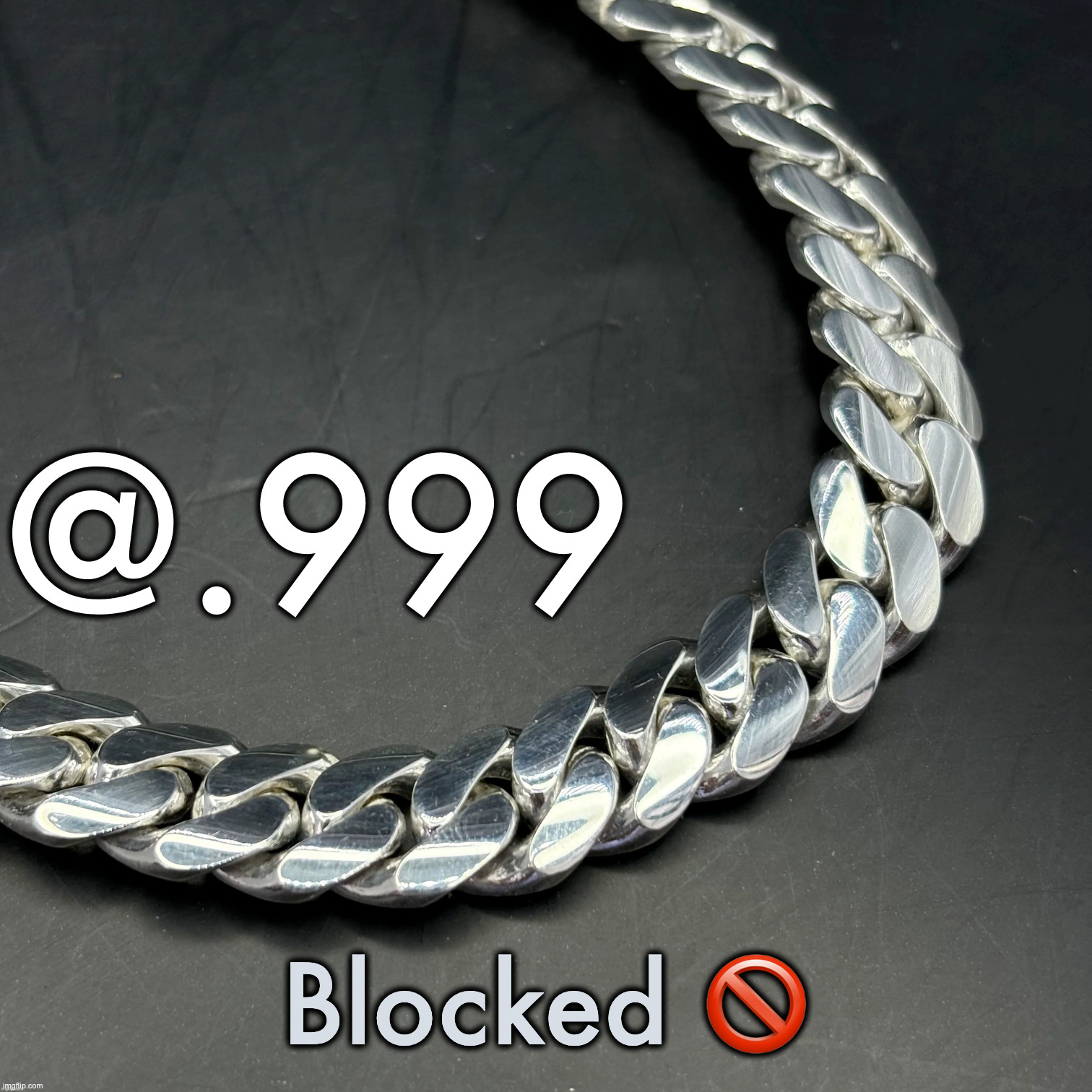 Blocked ❌ | Blocked 🚫 | image tagged in silver announcement template 14 0 template | made w/ Imgflip meme maker