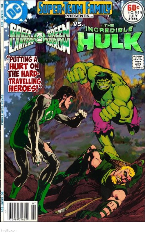 The greenest mash-up of them all… | image tagged in comics | made w/ Imgflip meme maker