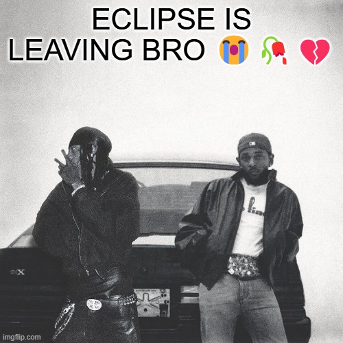 top 10 worst days of all time | ECLIPSE IS LEAVING BRO 😭🥀💔 | image tagged in iamduckworth | made w/ Imgflip meme maker