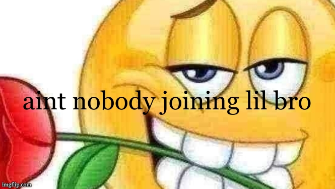 your fat boobies | aint nobody joining lil bro | image tagged in your fat boobies | made w/ Imgflip meme maker