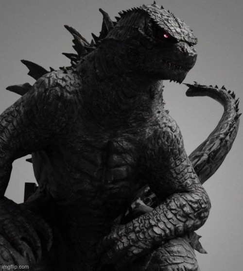 Gigachad Evolved Godzilla | image tagged in gigachad evolved godzilla | made w/ Imgflip meme maker