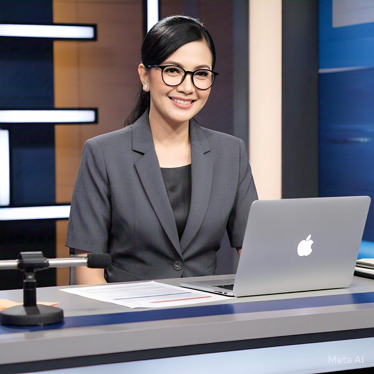 News anchor Blank Meme Template