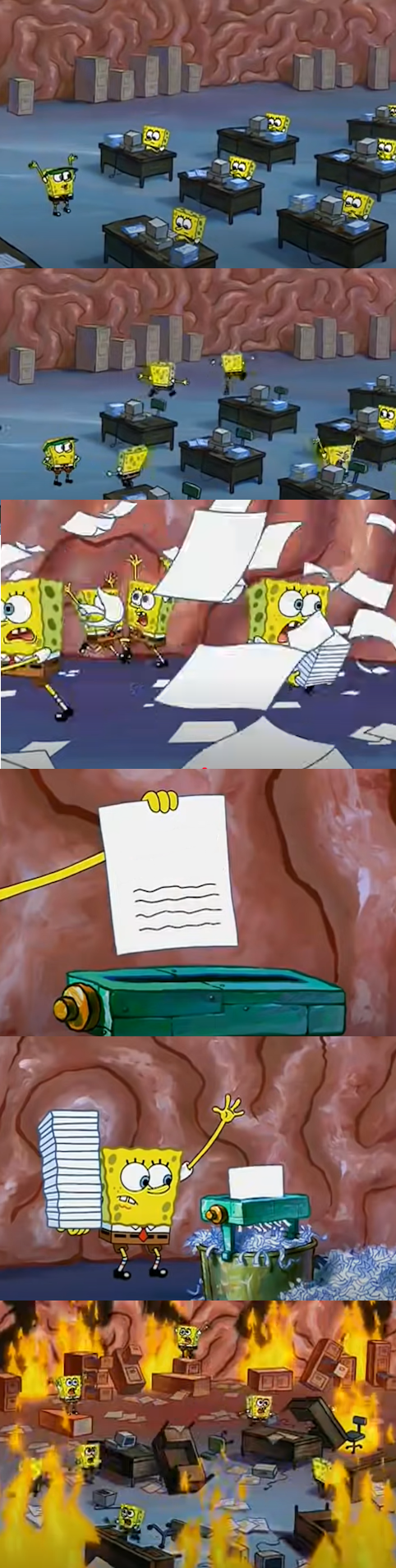 Spongebob Event Panic Blank Meme Template