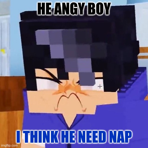 Ein angry | HE ANGY BOY; I THINK HE NEED NAP | image tagged in ein angry | made w/ Imgflip meme maker