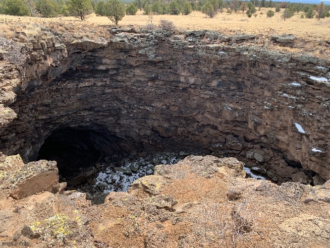 Collapsed lava tubes | made w/ Imgflip meme maker