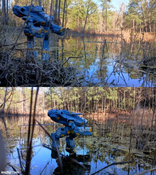 Marauder of the Lake | image tagged in mech | made w/ Imgflip meme maker