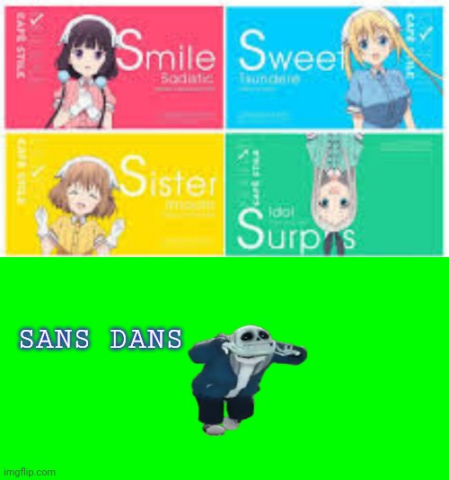 s stands for.... | SANS DANS | image tagged in s stands for | made w/ Imgflip meme maker