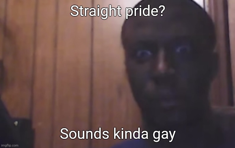 Omegle victim 4 | Straight pride? Sounds kinda gay | image tagged in omegle victim 4 | made w/ Imgflip meme maker