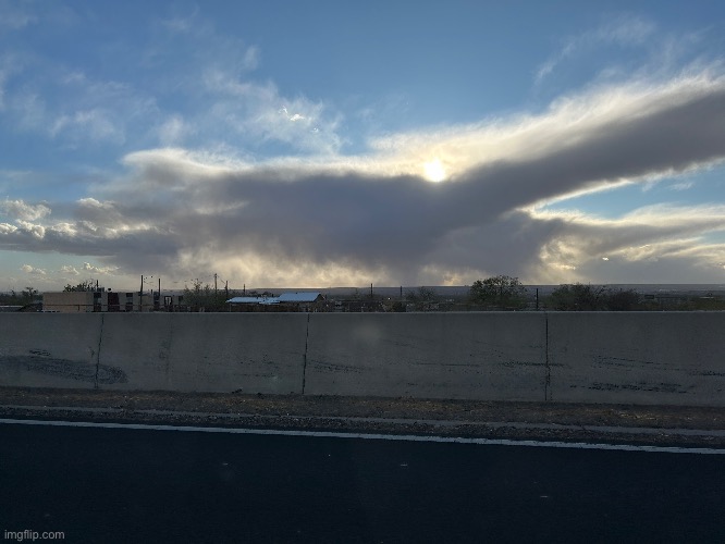 Sandstorm heading for Albuquerque | made w/ Imgflip meme maker
