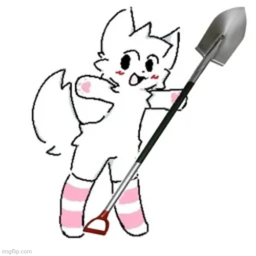 shovel | image tagged in boykisser | made w/ Imgflip meme maker