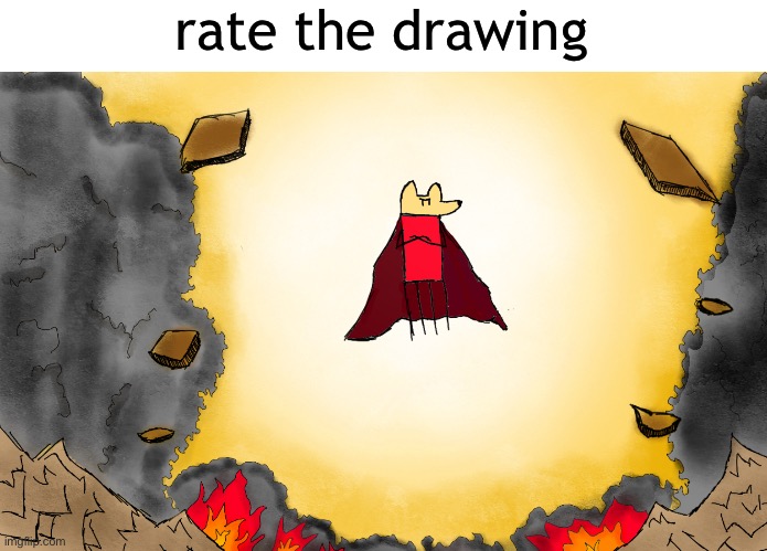 rate the drawing | made w/ Imgflip meme maker