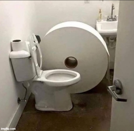 found toilet paper for the golden throne toilet thing | made w/ Imgflip meme maker