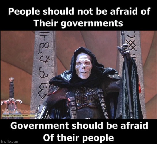 Government should fear the people | image tagged in skeletor runes chair template,thomas jefferson,rebellion | made w/ Imgflip meme maker