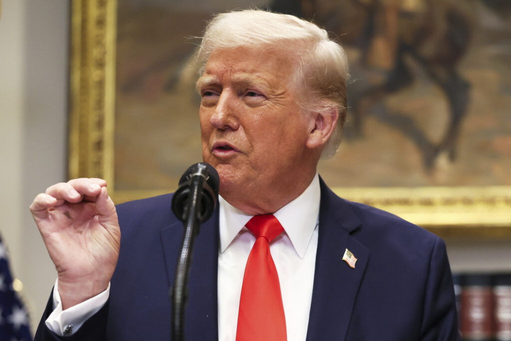 Speaking Trump Blank Meme Template