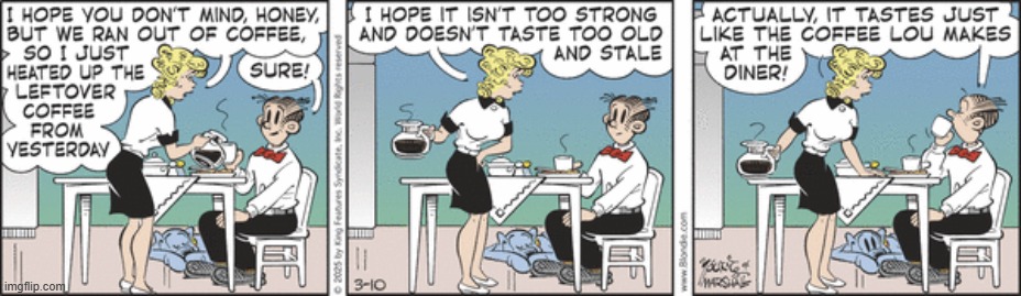 Blondie | image tagged in comics | made w/ Imgflip meme maker