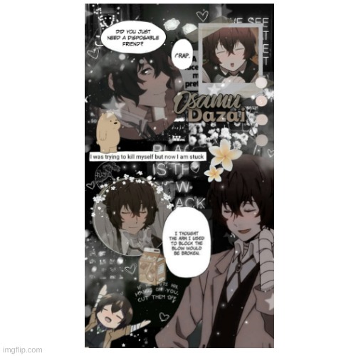 dazai being a vibe pt3 | image tagged in bsd,bungo stray dogs,dazai | made w/ Imgflip meme maker