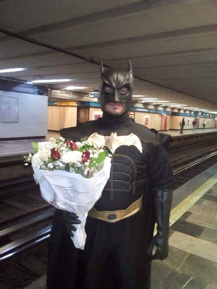 Batman flowers Blank Meme Template