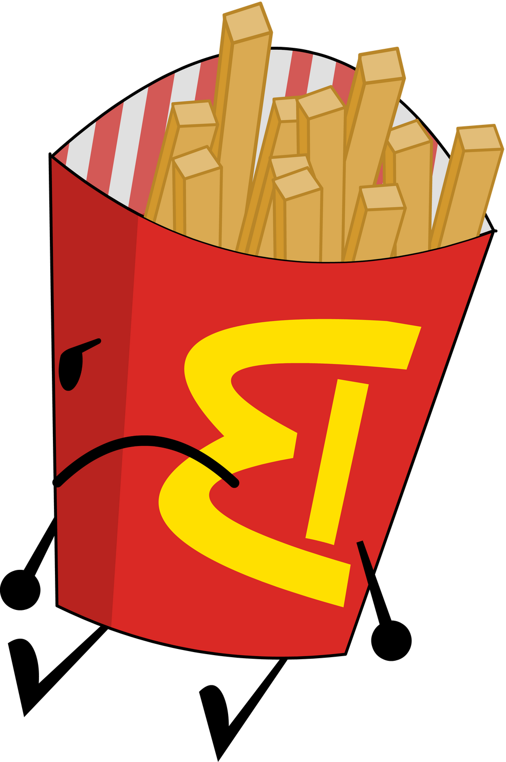 Angry fries Blank Meme Template