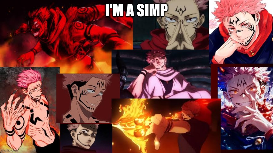 I'M A SIMP | image tagged in jjk,anime | made w/ Imgflip meme maker