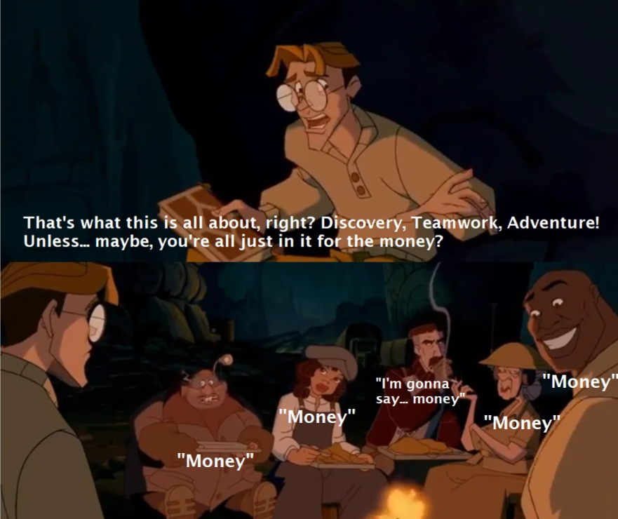 Atlantis Money Blank Meme Template