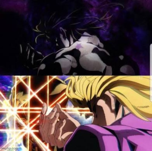 Like father like son | image tagged in dio,anime,memes,funny | made w/ Imgflip meme maker