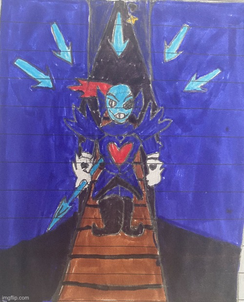 Bored so I made Undyne fanart | made w/ Imgflip meme maker