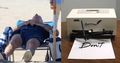 Sleepy Joe Biden & Autopen Blank Meme Template