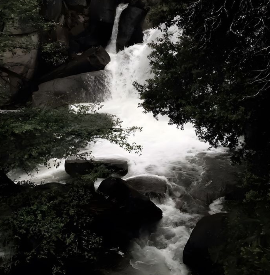 Waterfall. Blank Meme Template