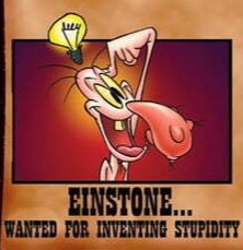 Einstone: Wanted for Inventing Stupidity Blank Meme Template