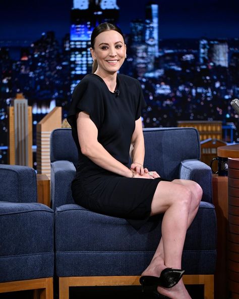 Kaley Cuoco On Jimmy Fallon Blank Meme Template