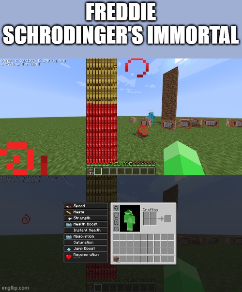 oh look it's freddie schrodinger and hes immortal | FREDDIE SCHRODINGER'S IMMORTAL | made w/ Imgflip meme maker