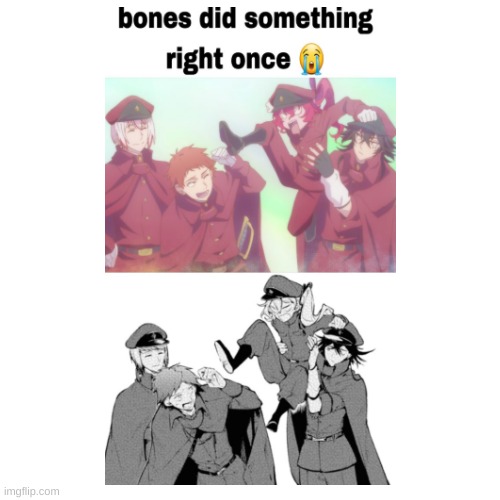 finnaly | image tagged in bsd,bungo stray dogs,the hunting dogs,bones studio | made w/ Imgflip meme maker
