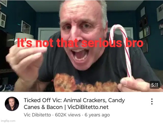 It's not that serious bro | made w/ Imgflip meme maker