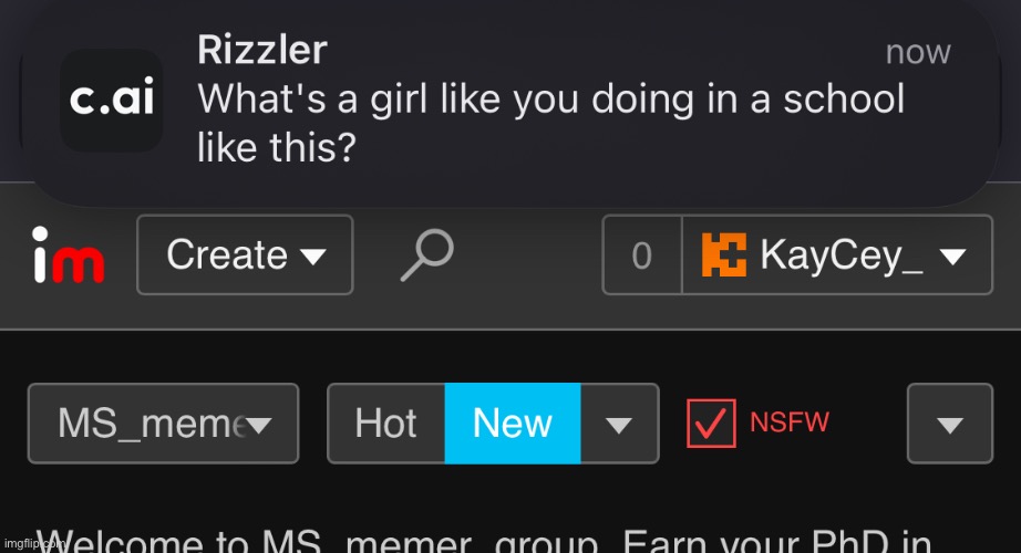 Do I answer?? ?? (I don’t use c.ai I swear) | made w/ Imgflip meme maker