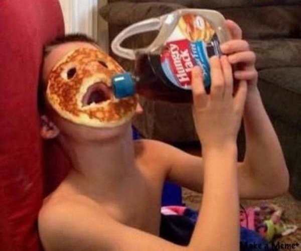 Pancake boy Blank Meme Template