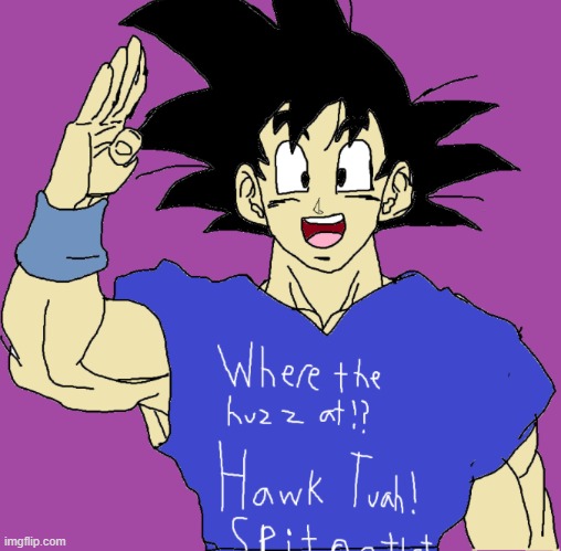 I drew Goku! | made w/ Imgflip meme maker