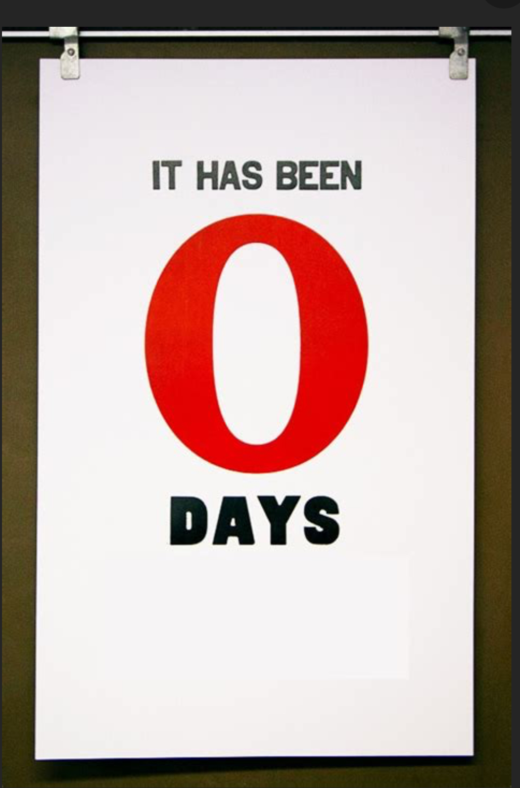 Zero Days Blank Meme Template