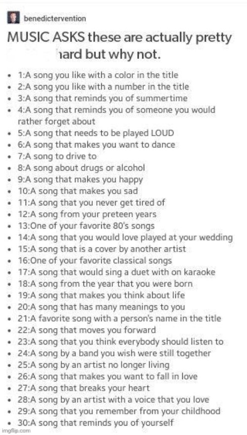 Music Playlist Asks | image tagged in music playlist asks | made w/ Imgflip meme maker